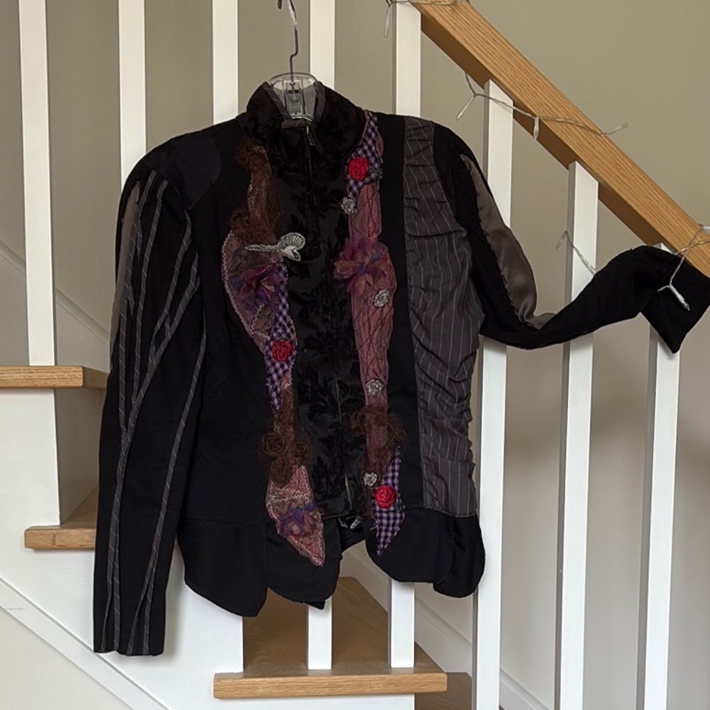 Steampunk Patchwork Jacket with Panelling